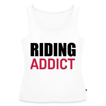 Riding Horse Rider Equestrianism Equitation - Women’s Premium Organic Tank top - white - Front - AI Model Female 172 light (172cm)