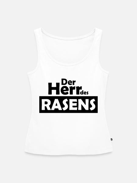 der herr des rasens - Frauen Premium Organic Tank Top - Weiß