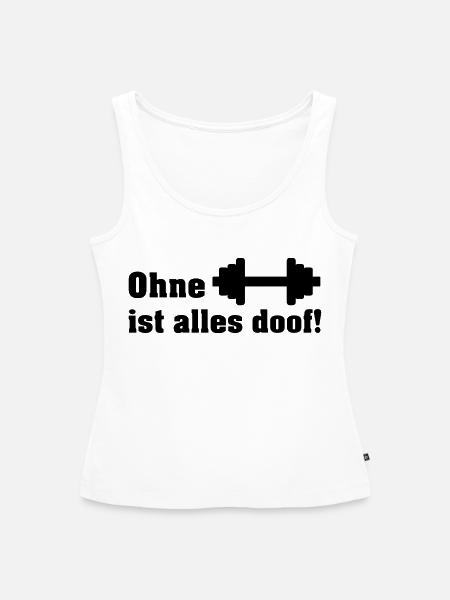 ohne hanteln - Frauen Premium Organic Tank Top - Weiß