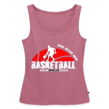 Basketballkorb Rucksack Basketball Court Geschenk - Frauen Premium Organic Tank Top - Mauve - Vorne - AI Model Female 172 light (172cm)