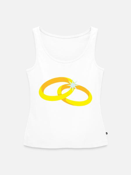 Ringe - Frauen Premium Organic Tank Top - Weiß