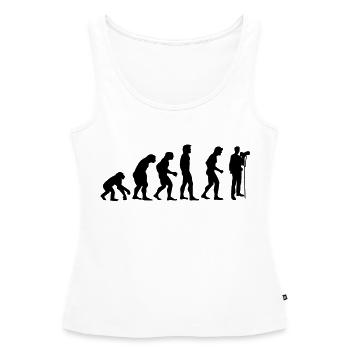 photographer evolution - Débardeur bio Premium Femme - blanc - Devant - AI Model Female 172 light (172cm)