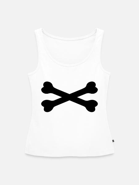 Knochen - Frauen Premium Organic Tank Top - Weiß