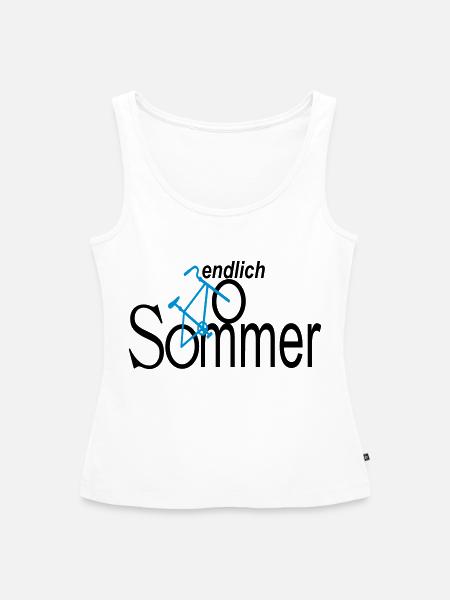 endlich sommer - Frauen Premium Organic Tank Top - Weiß