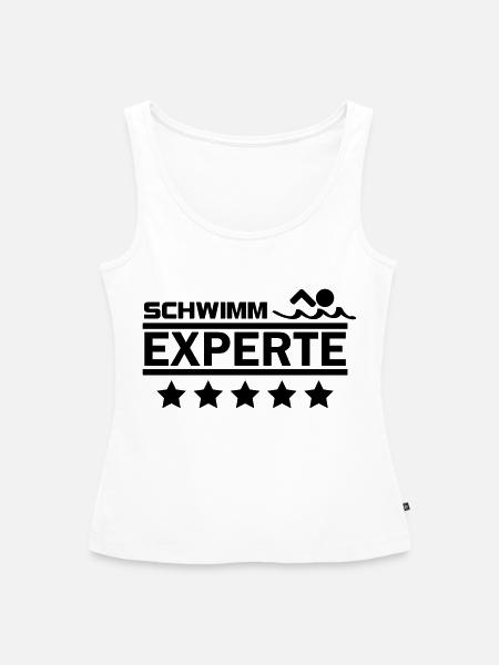 schwimm experte - Frauen Premium Organic Tank Top - Weiß
