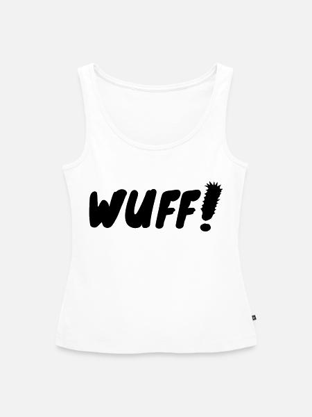 WUFF! - Frauen Premium Organic Tank Top - Weiß