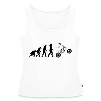 Supermoto - Frauen Premium Organic Tank Top - Weiß - Vorne - AI Model Female 172 light (172cm)