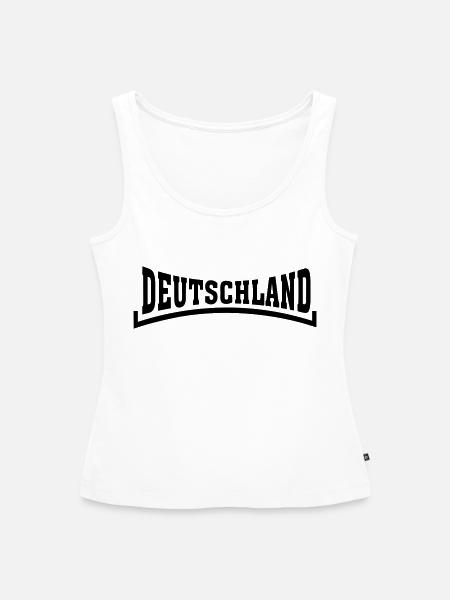 deutschland - Frauen Premium Organic Tank Top - Weiß