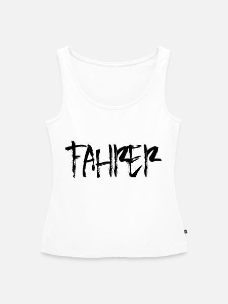 Fahrer - Frauen Premium Organic Tank Top - Weiß