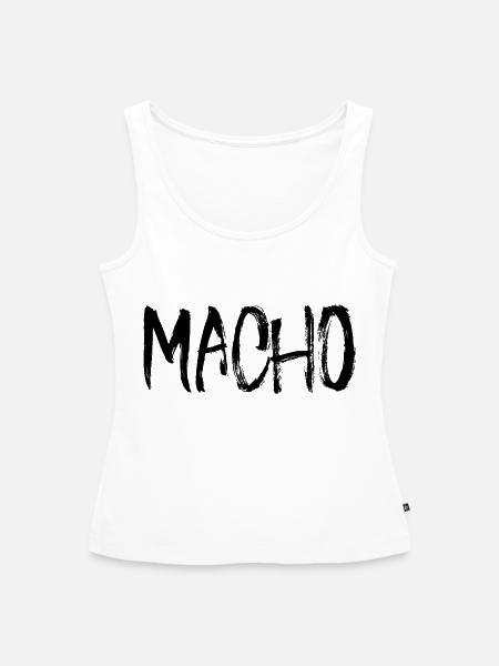 Macho - Frauen Premium Organic Tank Top - Weiß