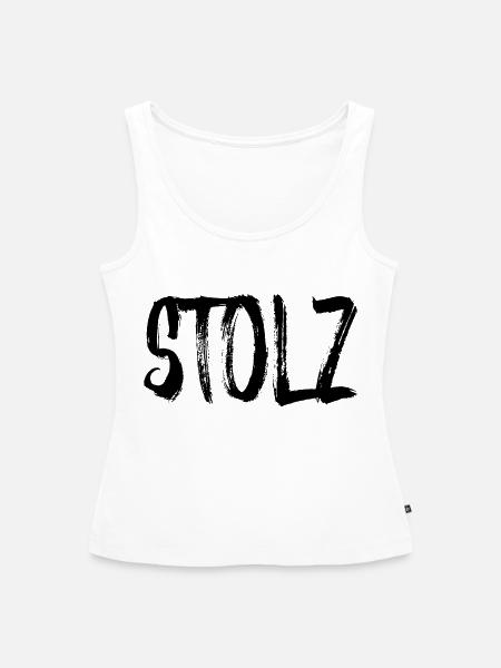 Stolz - Frauen Premium Organic Tank Top - Weiß