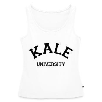 Kale University - Débardeur bio Premium Femme - blanc - Devant - AI Model Female 172 light (172cm)