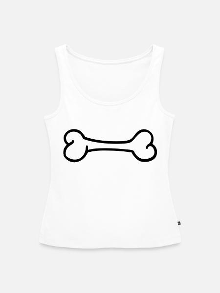 Knochen - Frauen Premium Organic Tank Top - Weiß