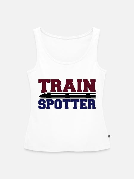Train Spotter - Frauen Premium Organic Tank Top - Weiß