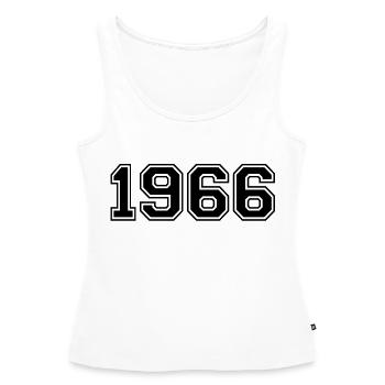 1966 - Frauen Premium Organic Tank Top - Weiß - Vorne - AI Model Female 172 light (172cm)