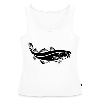 Dorsch - Frauen Premium Organic Tank Top - Weiß - Vorne - AI Model Female 172 light (172cm)