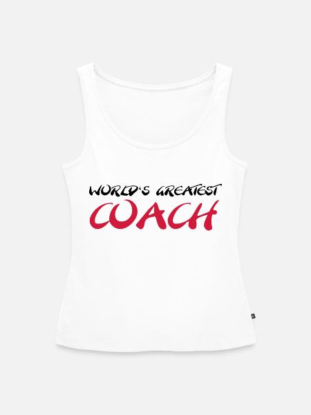 World's greatest Coach - Frauen Premium Organic Tank Top - Weiß