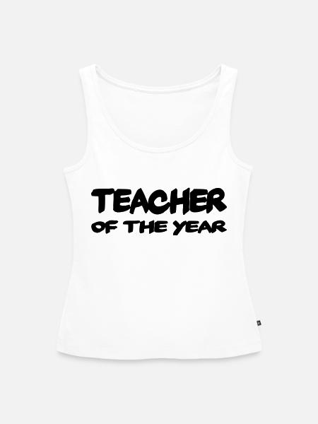 Teacher of the year - Frauen Premium Organic Tank Top - Weiß