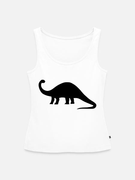 Brontosaurus - Frauen Premium Organic Tank Top - Weiß