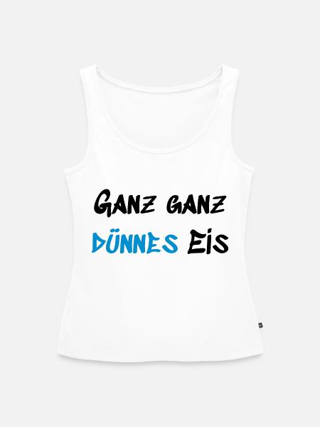 Ganz dünnes Eis - Frauen Premium Organic Tank Top - Weiß
