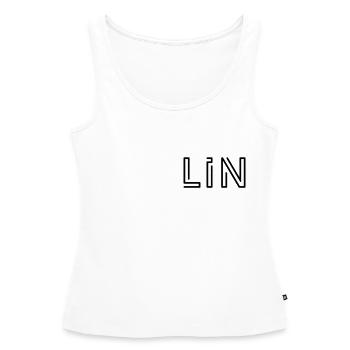 Berlin Berlin Urban City Style Lettrage Design - Débardeur bio Premium Femme - blanc - Devant - AI Model Female 172 light (172cm)