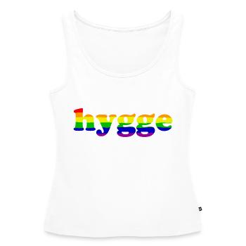 Hygge - Tradition danoise - Attitude à l’égard de la vie - Nice - Débardeur bio Premium Femme - blanc - Devant - AI Model Female 172 light (172cm)