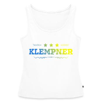 Klempner Beruf - Frauen Premium Organic Tank Top - Weiß - Vorne - AI Model Female 172 light (172cm)