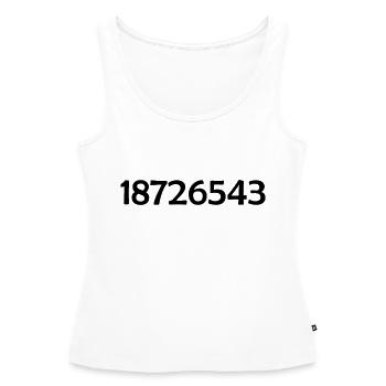 18726543 - LS V8 - Ordre d’allumage - Cylindre - Débardeur bio Premium Femme - blanc - Devant - AI Model Female 172 light (172cm)