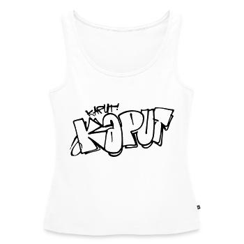 KAPUT-Tag - Frauen Premium Organic Tank Top - Weiß - Vorne - AI Model Female 172 light (172cm)