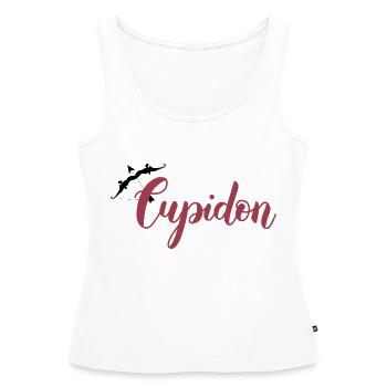 Cupidon - Débardeur bio Premium Femme - blanc - Devant - AI Model Female 172 light (172cm)