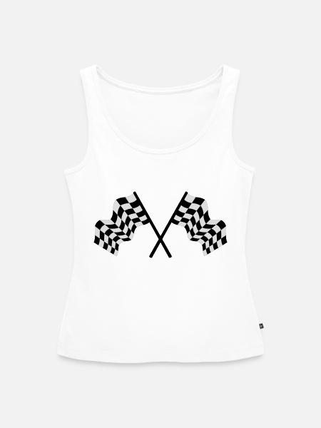 Zielflagge - Frauen Premium Organic Tank Top - Weiß