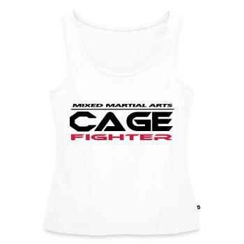 Mixed Martial Arts Cage - Frauen Premium Organic Tank Top - Weiß - Vorne - AI Model Female 172 light (172cm)