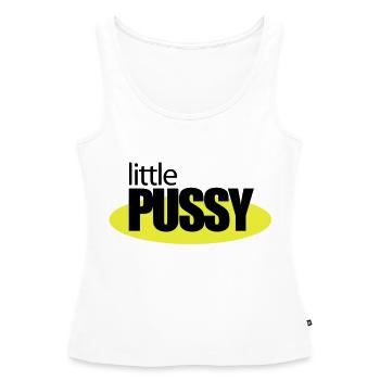 petite chatte - Débardeur bio Premium Femme - blanc - Devant - AI Model Female 172 light (172cm)