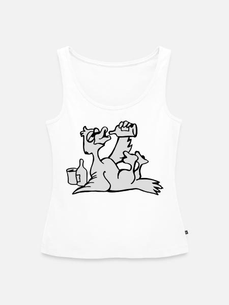 sauf Ente - Frauen Premium Organic Tank Top - Weiß