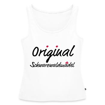 Original Schwarzwaldmädel - Frauen Premium Organic Tank Top - Weiß - Vorne - AI Model Female 172 light (172cm)