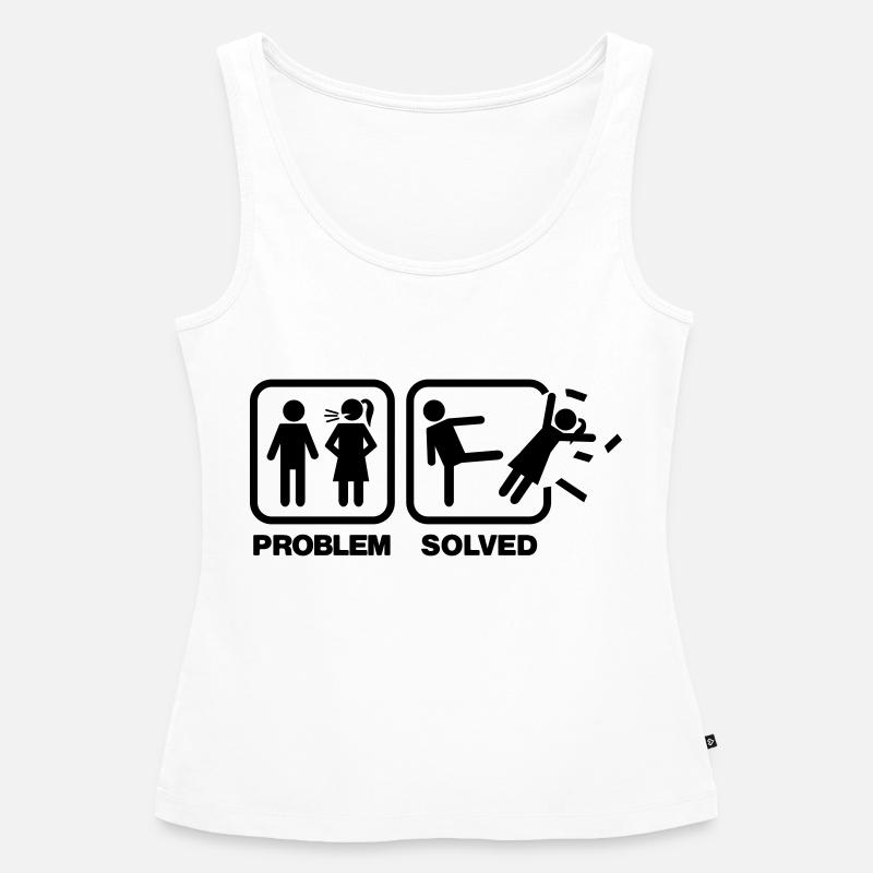 problem solved - Débardeur bio Premium Femme - blanc