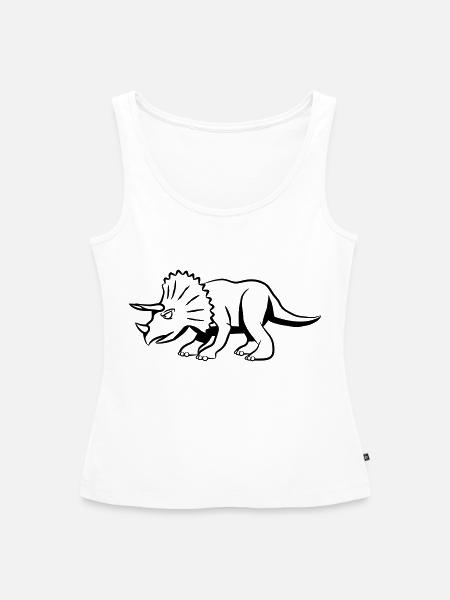 Saurier dinosaurier Pentaceratops - Frauen Premium Organic Tank Top - Weiß