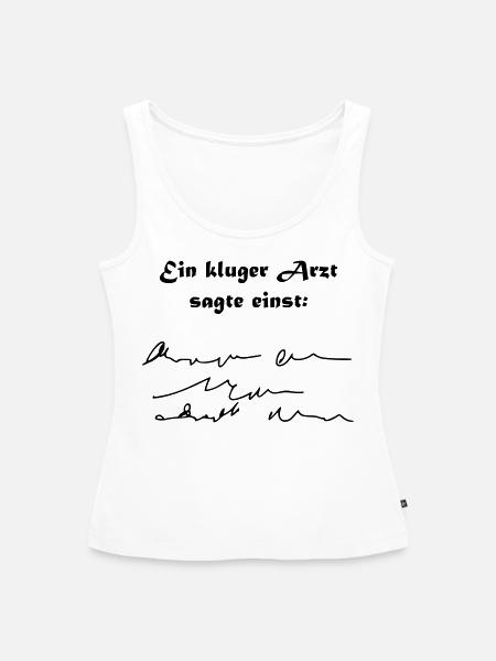 Kluger Arzt - Frauen Premium Organic Tank Top - Weiß