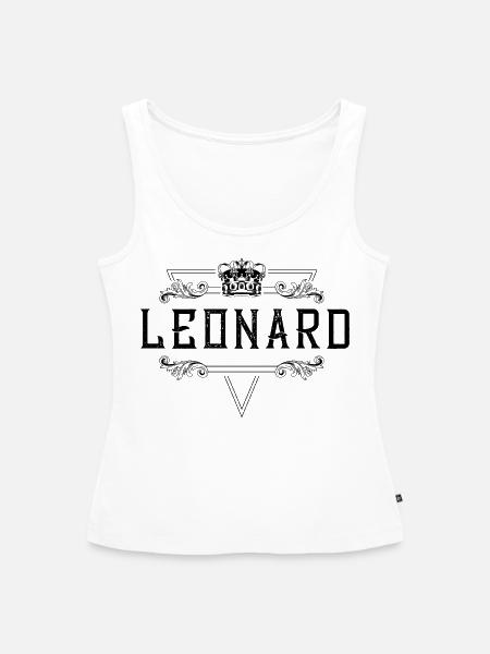 Leonard Name - Frauen Premium Organic Tank Top - Weiß