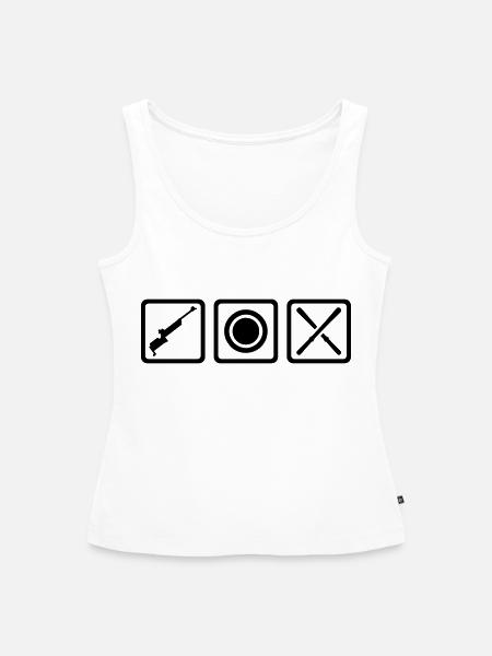 Biathlon - Frauen Premium Organic Tank Top - Weiß