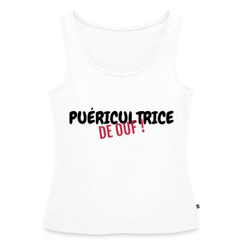 Nursery Nurse Kinderpflegerin Puéricultrice Baby - Women’s Premium Organic Tank top - white - Front - AI Model Female 172 light (172cm)