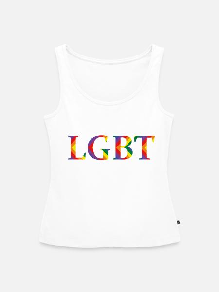 lgbt - Frauen Premium Organic Tank Top - Weiß