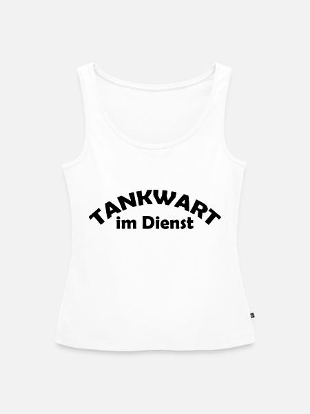 tankwart im dienst - Frauen Premium Organic Tank Top - Weiß