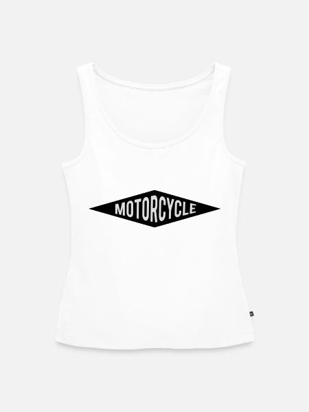 Motorrad - Frauen Premium Organic Tank Top - Weiß