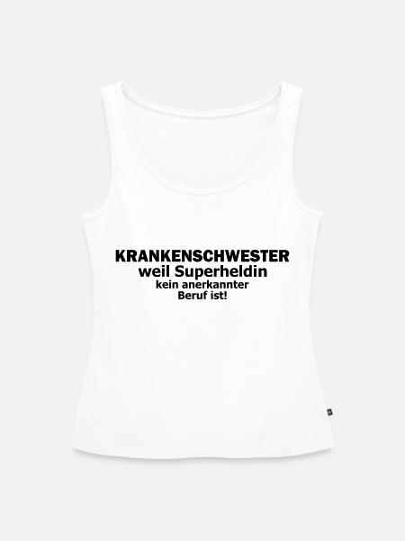 krankenschwester - Frauen Premium Organic Tank Top - Weiß