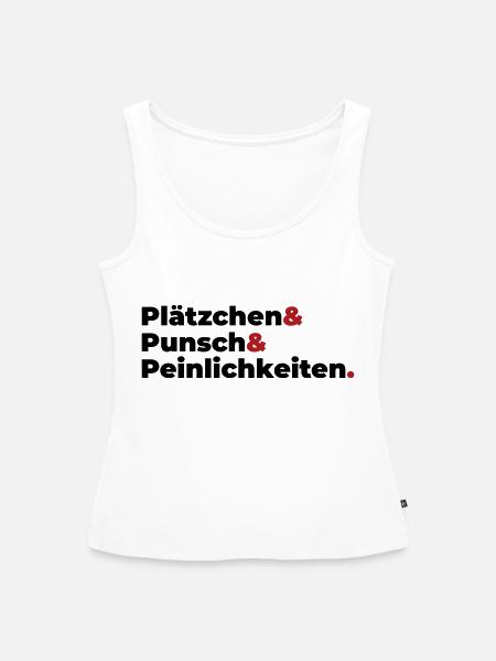 Plätzchen Punsch Peinlichkeiten - Frauen Premium Organic Tank Top - Weiß