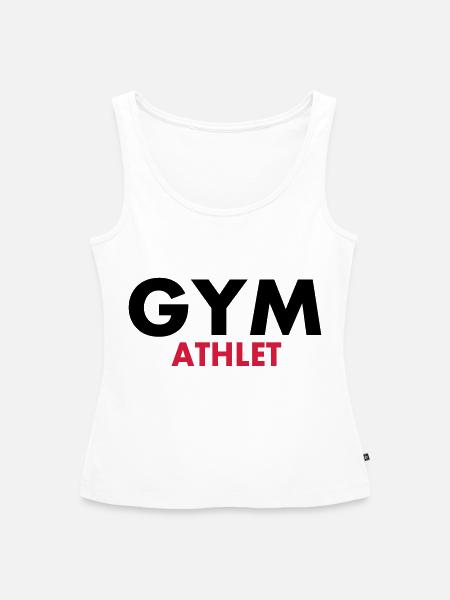 Gym Athlet - Frauen Premium Organic Tank Top - Weiß