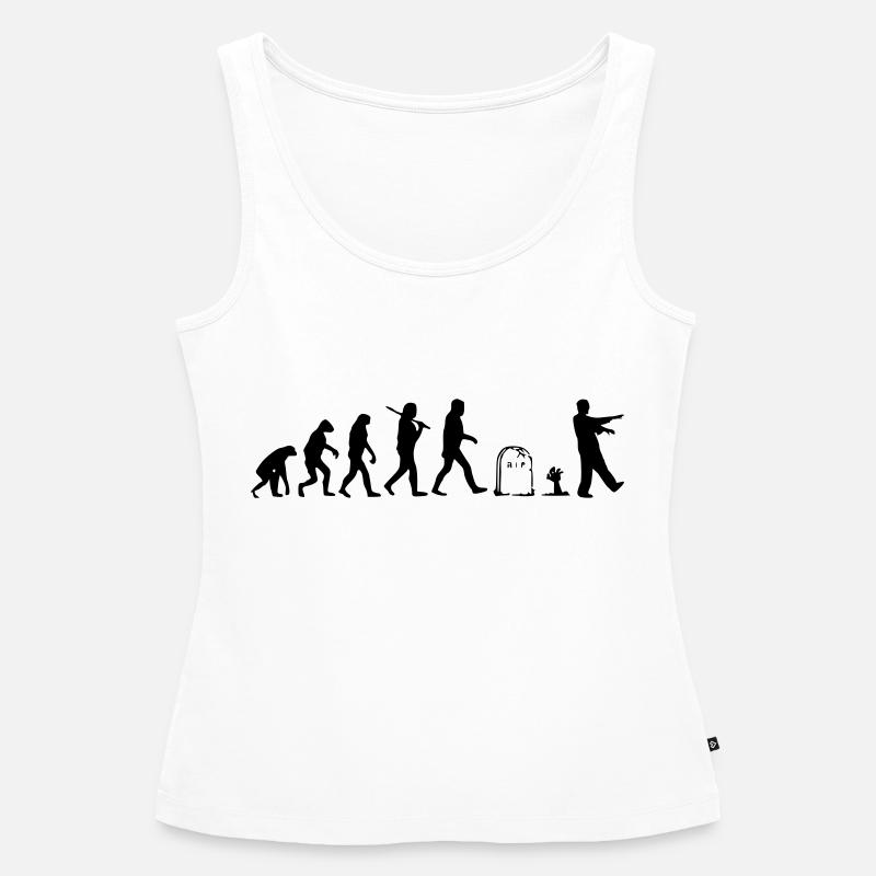 Evolution - Frauen Premium Organic Tank Top - Weiß