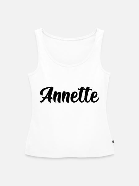 Annette - Frauen Premium Organic Tank Top - Weiß