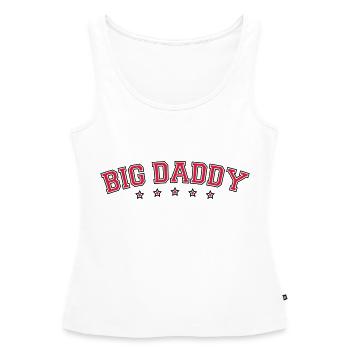 Logo Vatertag Big Daddy Held Papa Vater - Frauen Premium Organic Tank Top - Weiß - Vorne - AI Model Female 172 light (172cm)